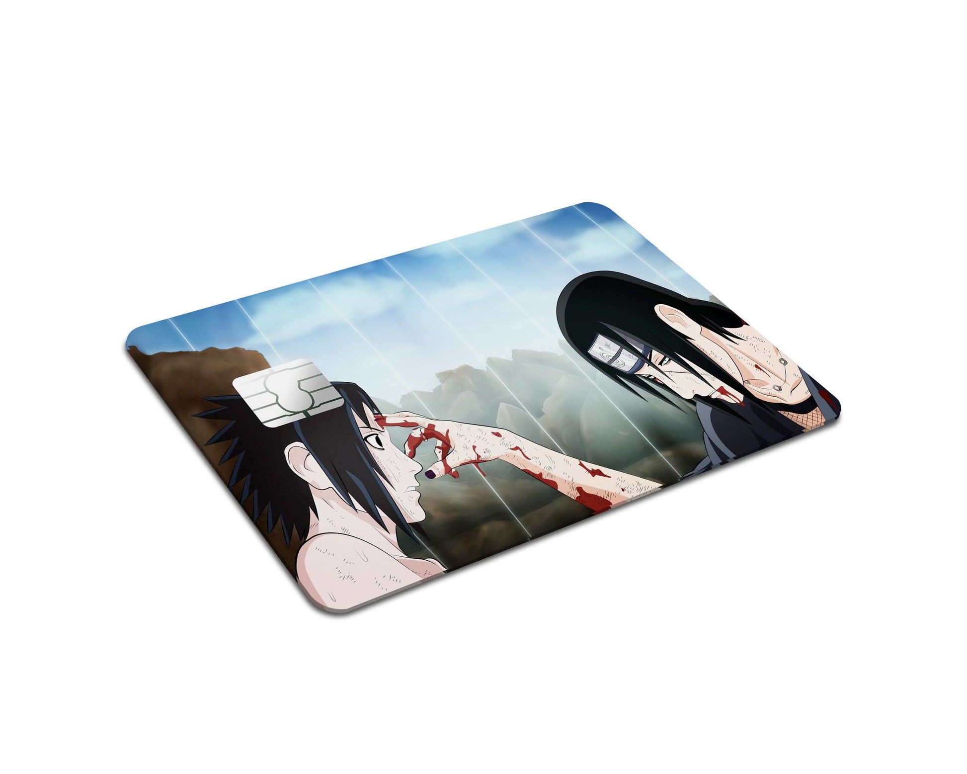 Anime Town Creations Credit Card Uchiha Brothers Forehead Poke Full Skins - Anime Naruto Skin