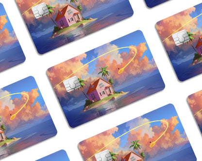 Anime Town Creations Credit Card Dragon Ball Kame Island Half Skins - Anime Dragon Ball Skin