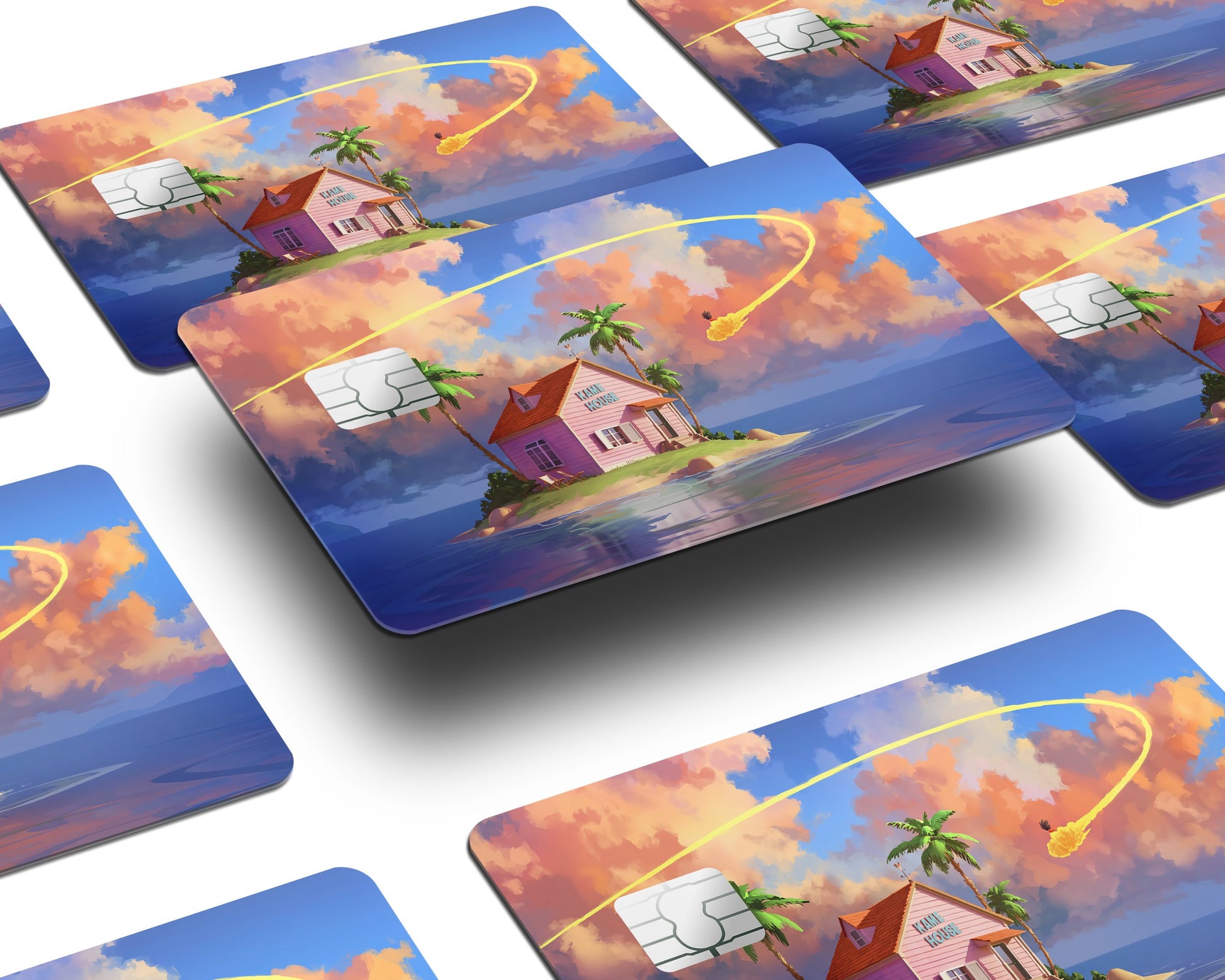 Anime Town Creations Credit Card Dragon Ball Kame Island Half Skins - Anime Dragon Ball Skin