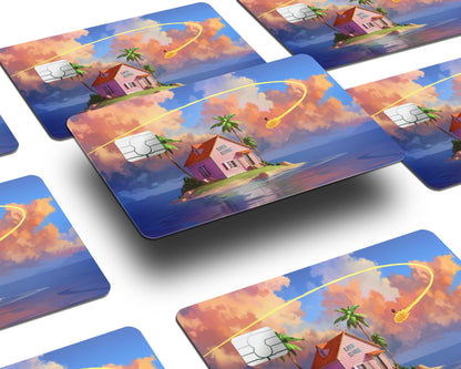 Anime Town Creations Credit Card Dragon Ball Kame Island Half Skins - Anime Dragon Ball Skin