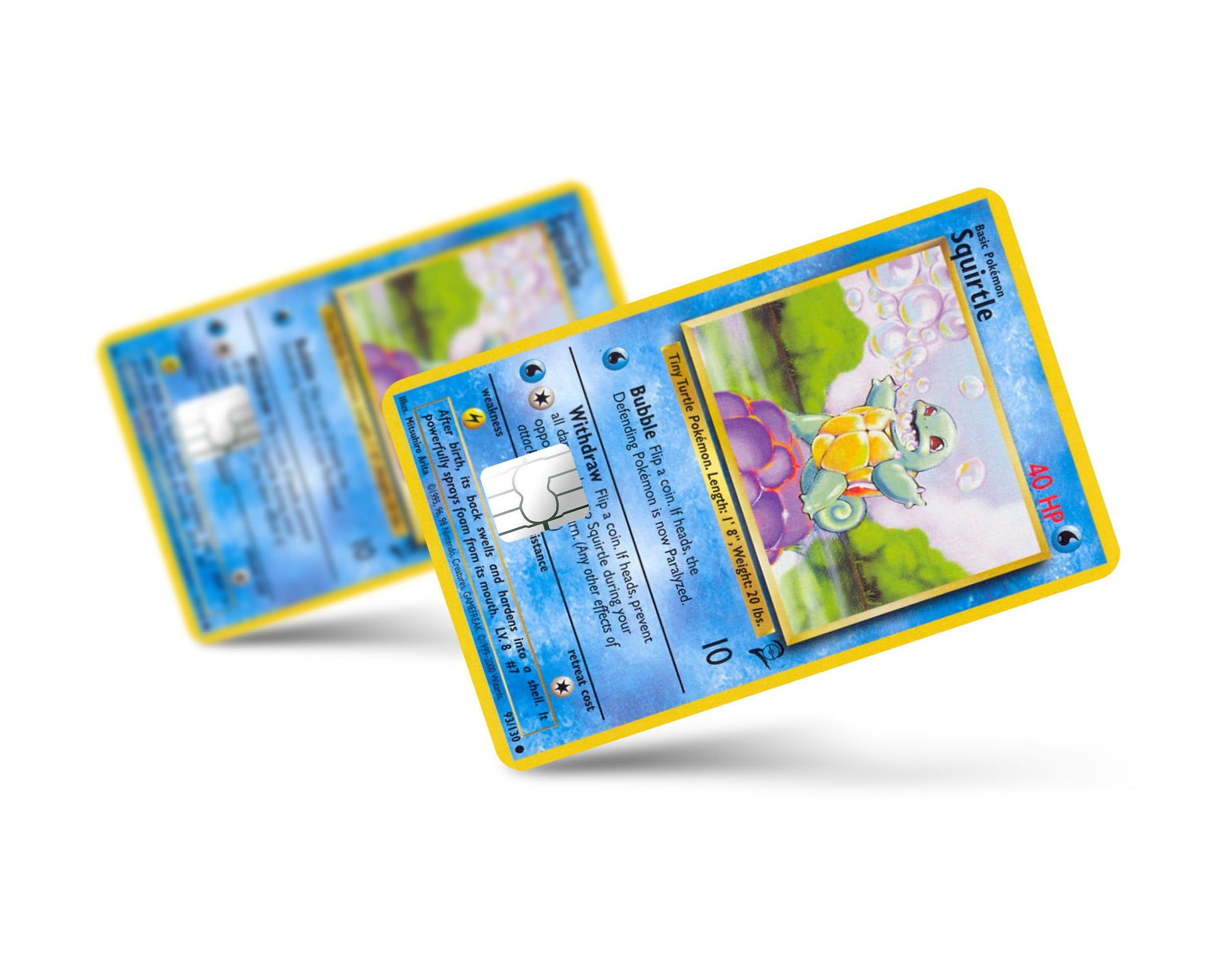 Anime Town Creations Credit Card Squirtle Pokemon Card Full Skins - Anime Pokemon Skin