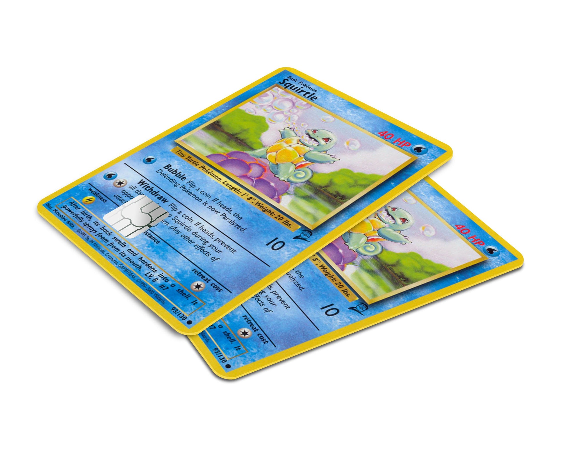 Anime Town Creations Credit Card Squirtle Pokemon Card Window Skins - Anime Pokemon Skin
