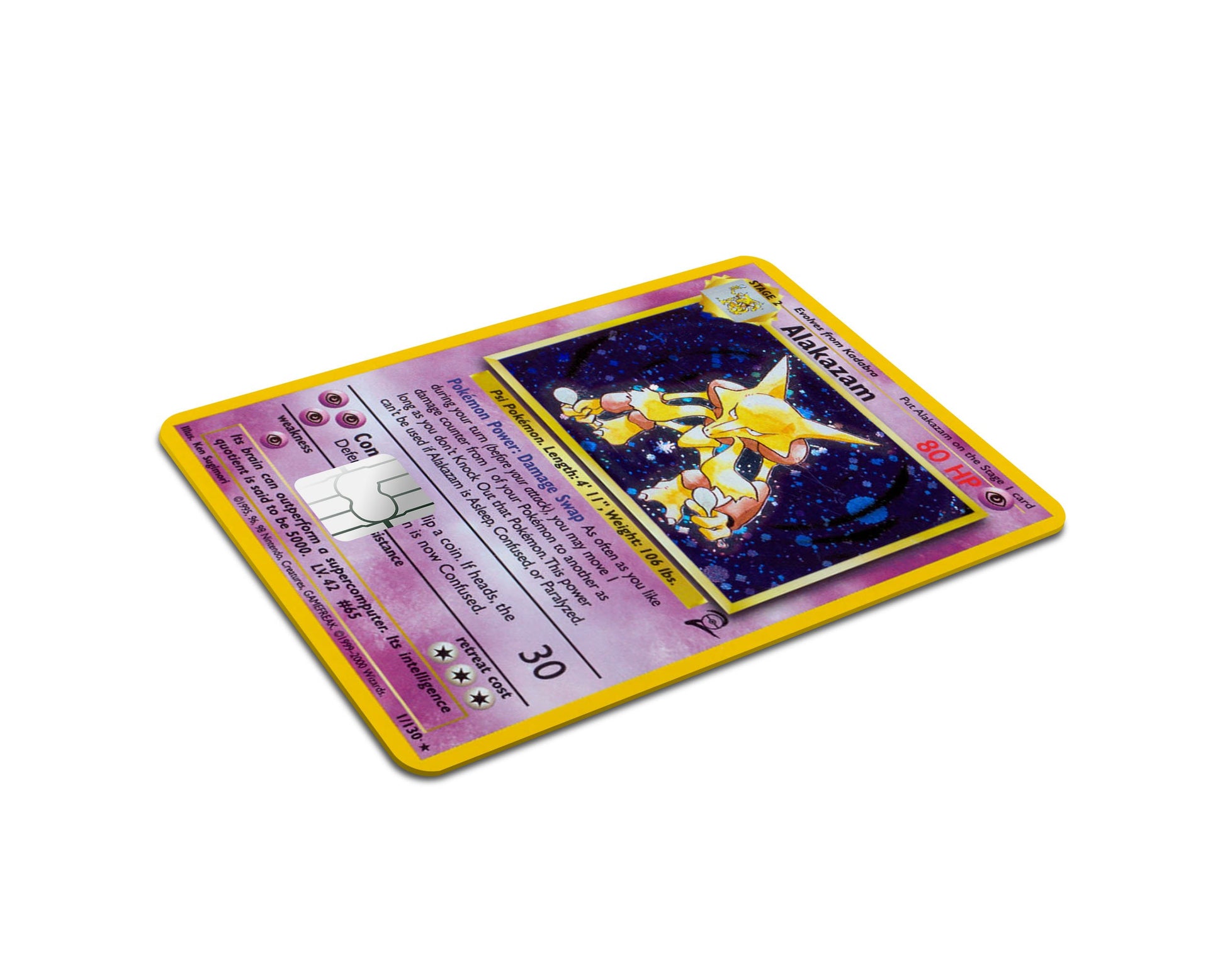 Anime Town Creations Credit Card Alakazam Pokemon Card Full Skins - Anime Pokemon Skin