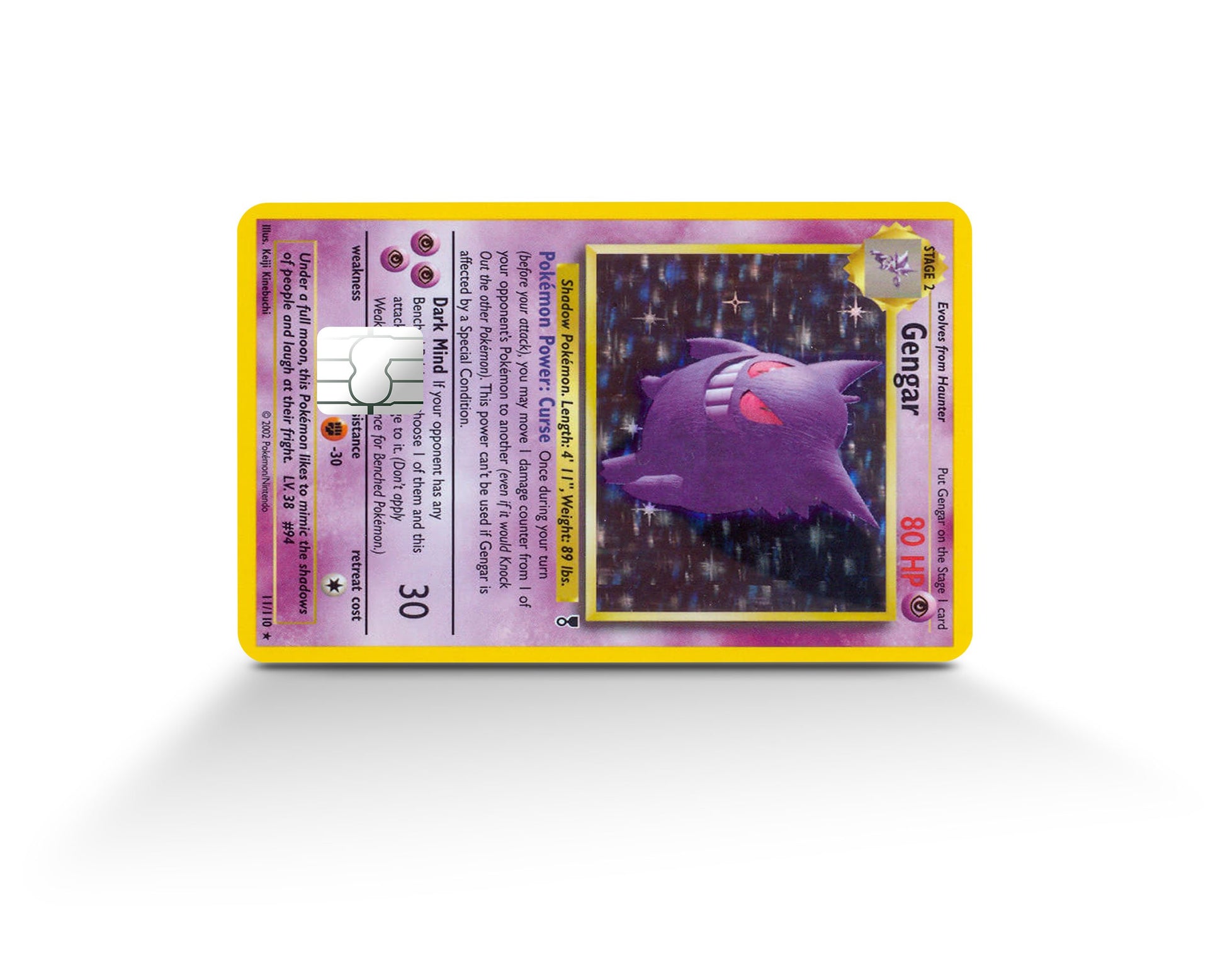 Gengar Pokemon Card Credit Card Skin Anime Town Creations Gengar Pokemon Card Credit Card Skin Anime Town Creations