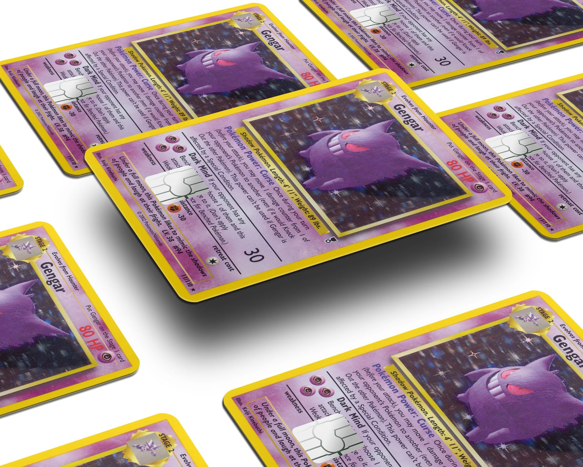 Gengar Pokemon Card Credit Card Skin Anime Town Creations Gengar Pokemon Card Credit Card Skin Anime Town Creations