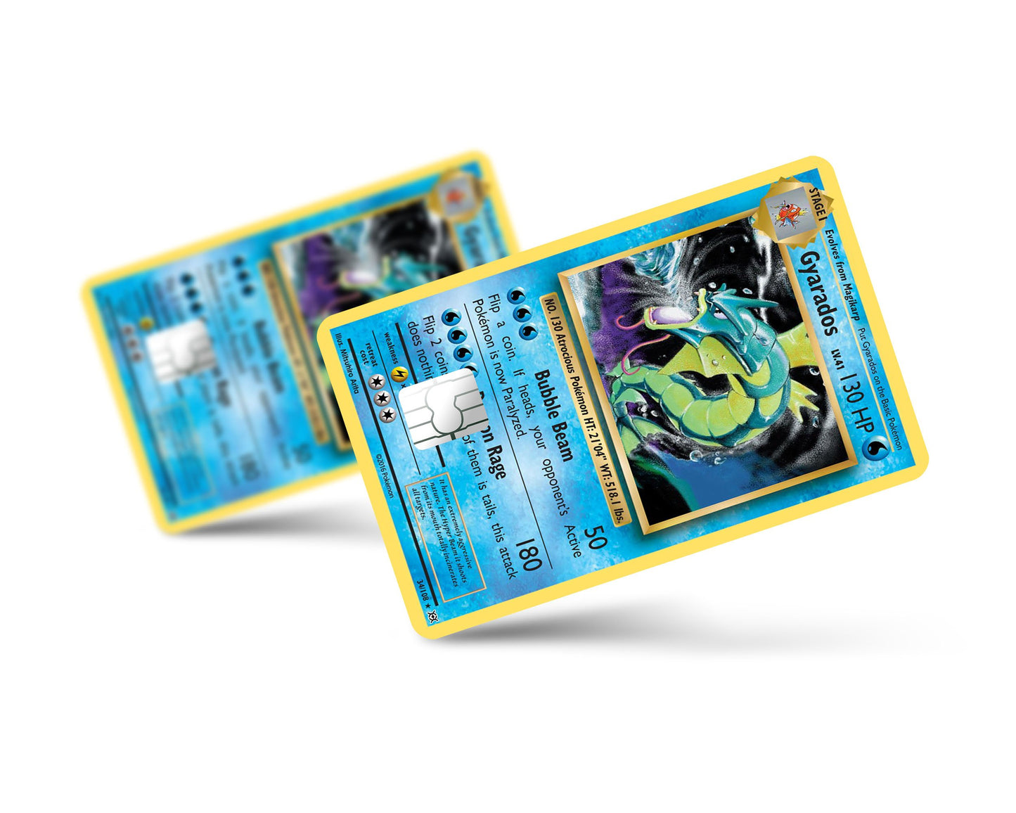 Anime Town Creations Credit Card Gyarados Pokemon Card Full Skins - Anime Pokemon Skin