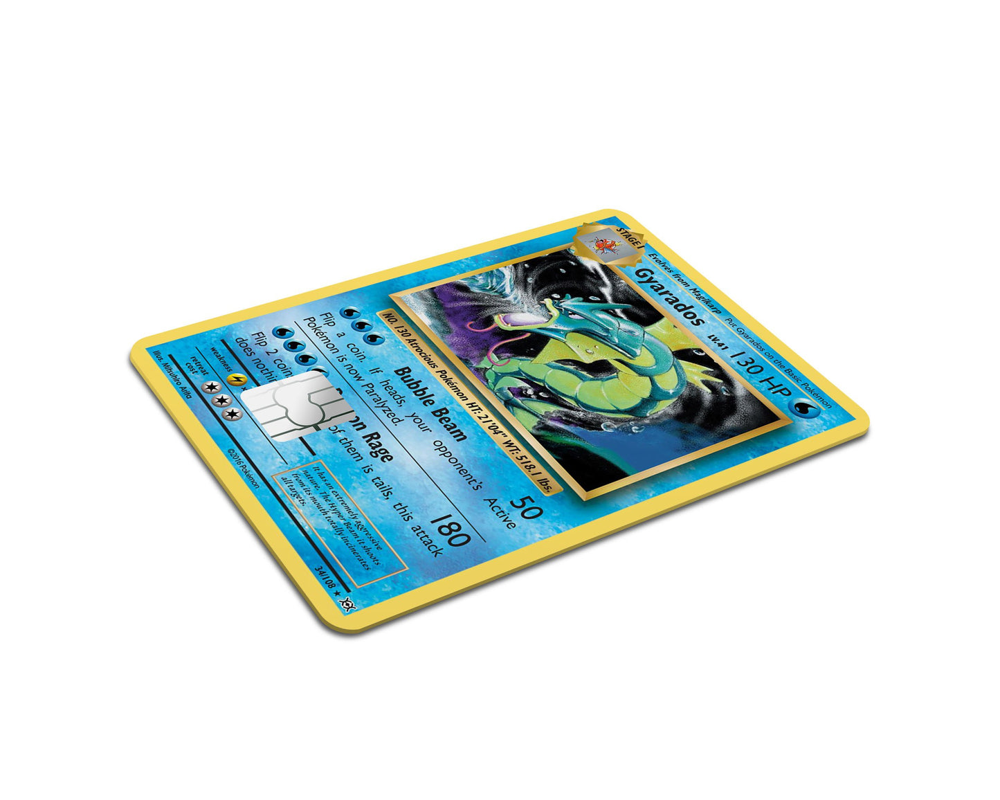 Anime Town Creations Credit Card Gyarados Pokemon Card Full Skins - Anime Pokemon Skin