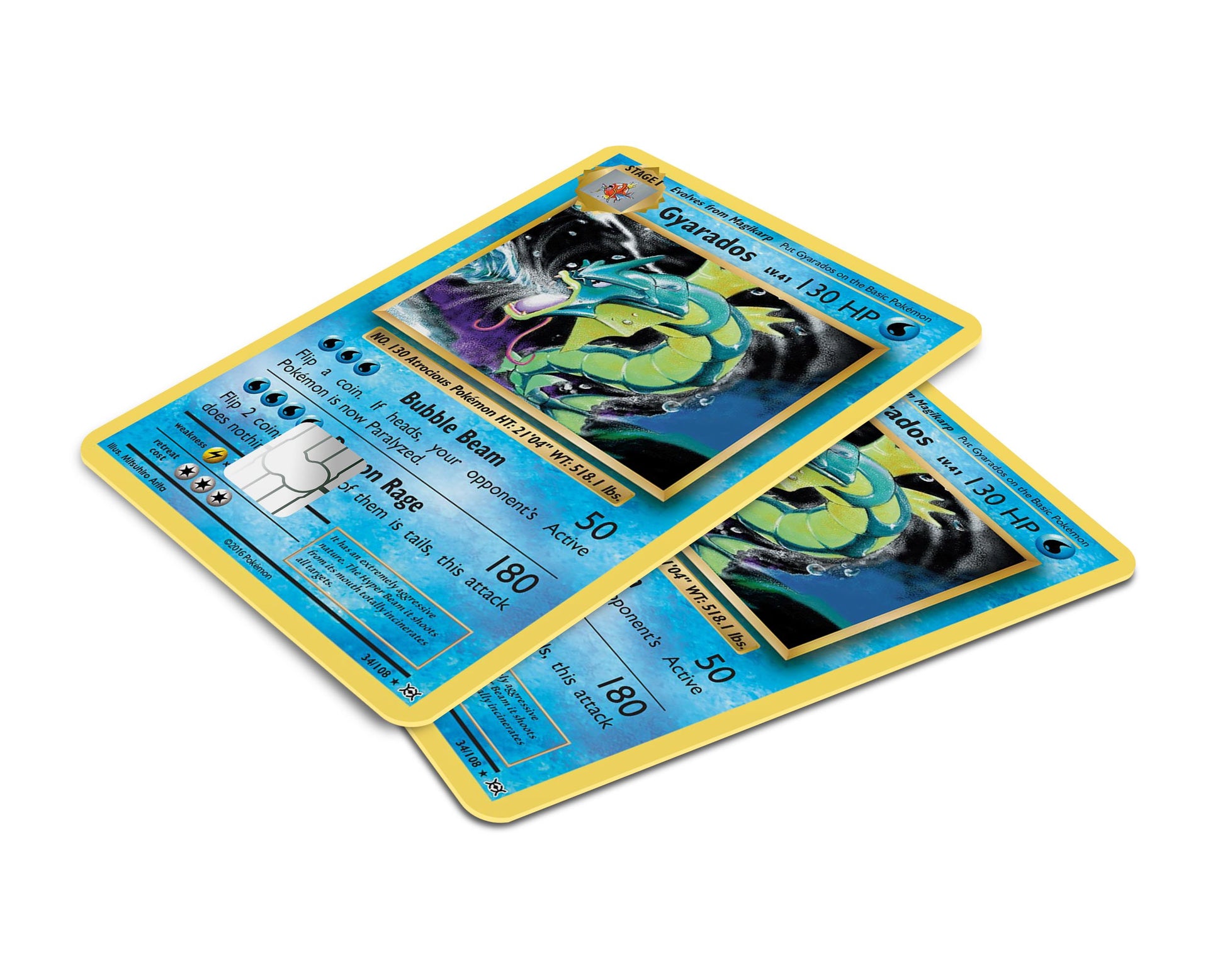 Anime Town Creations Credit Card Gyarados Pokemon Card Window Skins - Anime Pokemon Skin