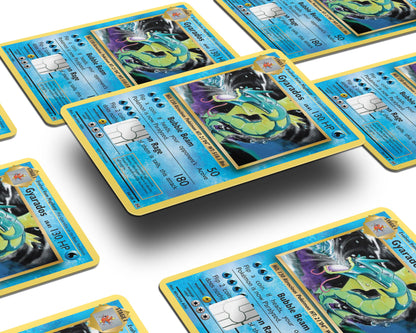 Anime Town Creations Credit Card Gyarados Pokemon Card Half Skins - Anime Pokemon Skin
