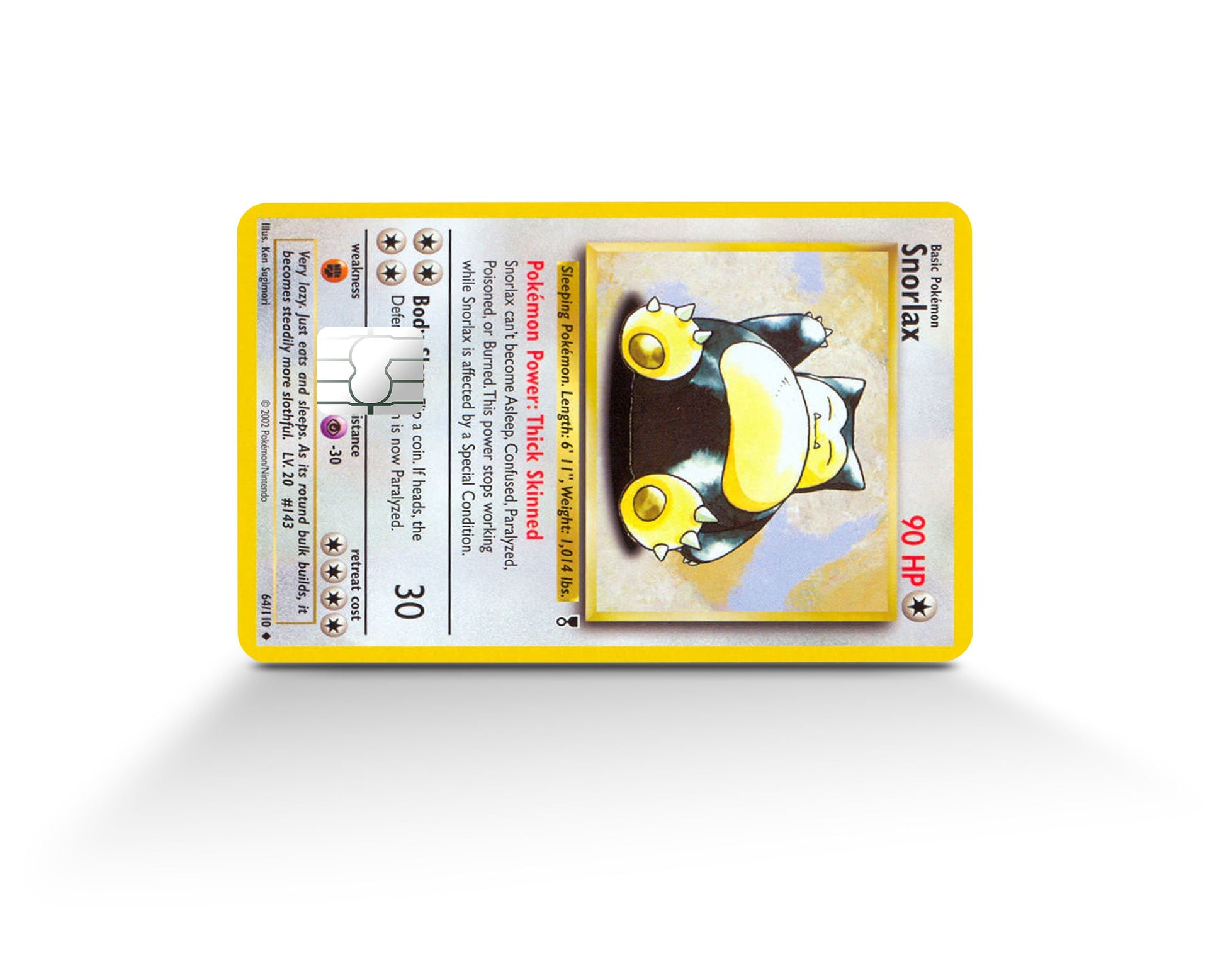 Snorlax Pokemon Card Credit Card Skin Anime Town Creations Snorlax Pokemon Card Credit Card Skin Anime Town Creations