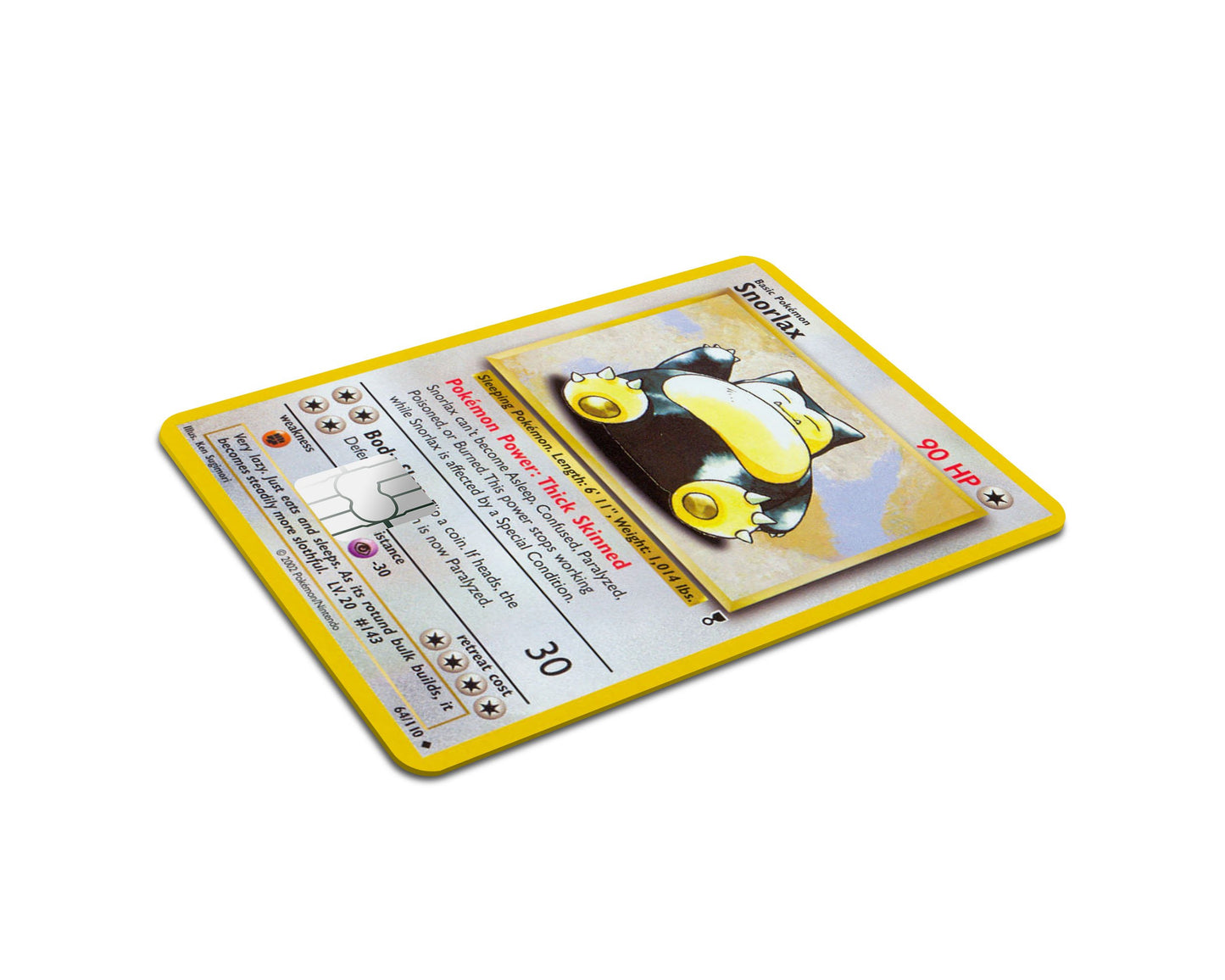 Anime Town Creations Credit Card Snorlax Pokemon Card Full Skins - Anime Pokemon Skin
