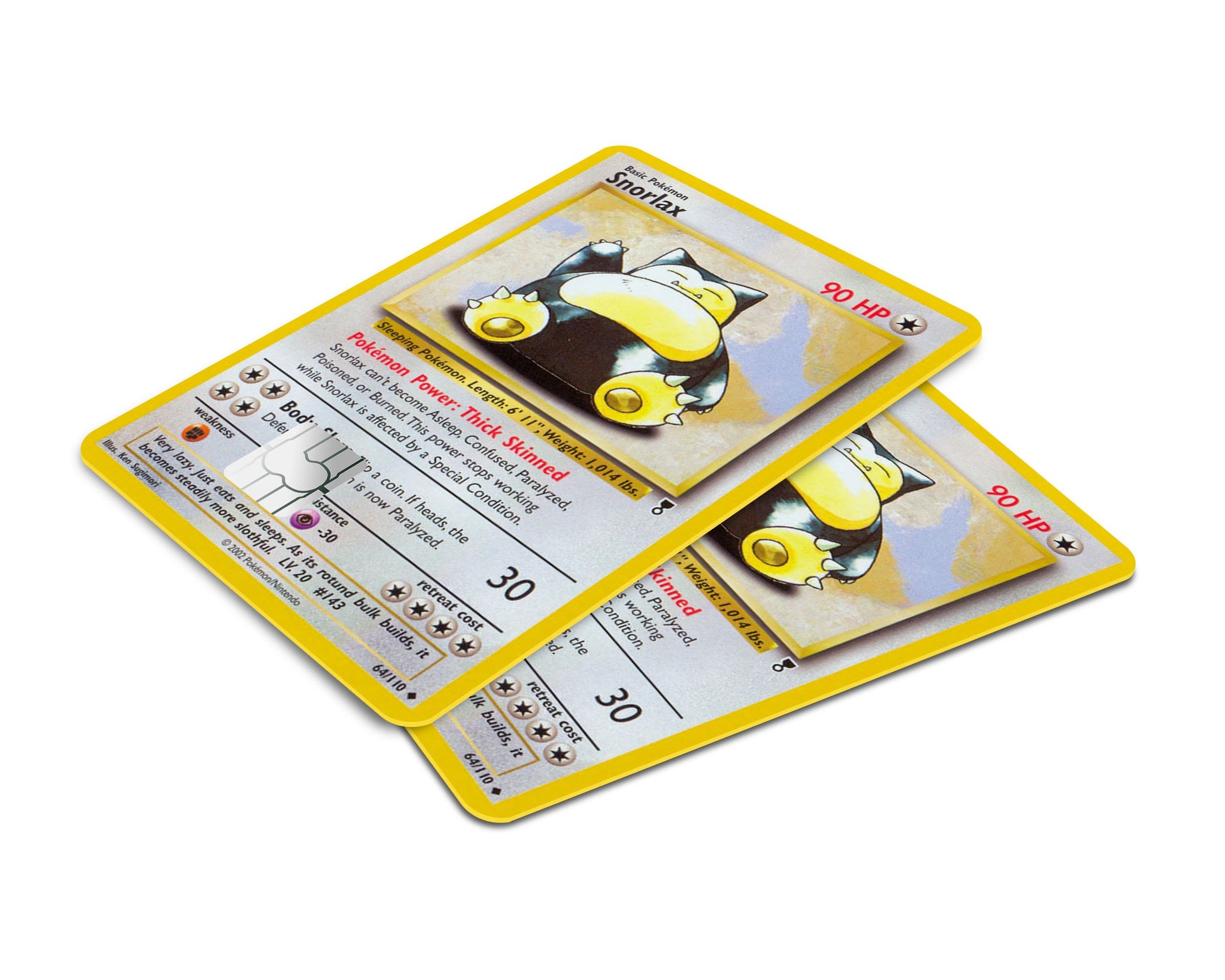 Anime Town Creations Credit Card Snorlax Pokemon Card Window Skins - Anime Pokemon Skin