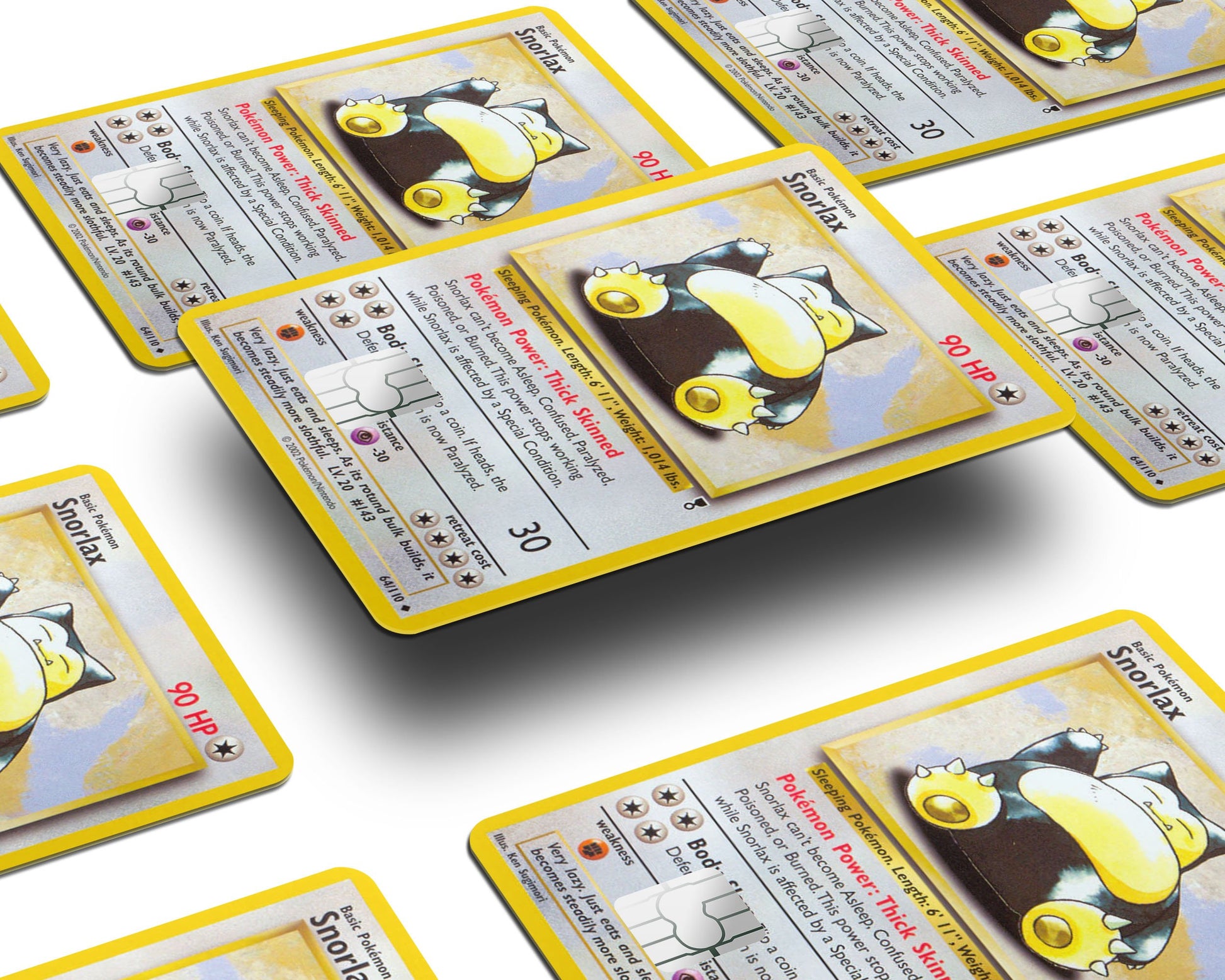 Anime Town Creations Credit Card Snorlax Pokemon Card Half Skins - Anime Pokemon Skin