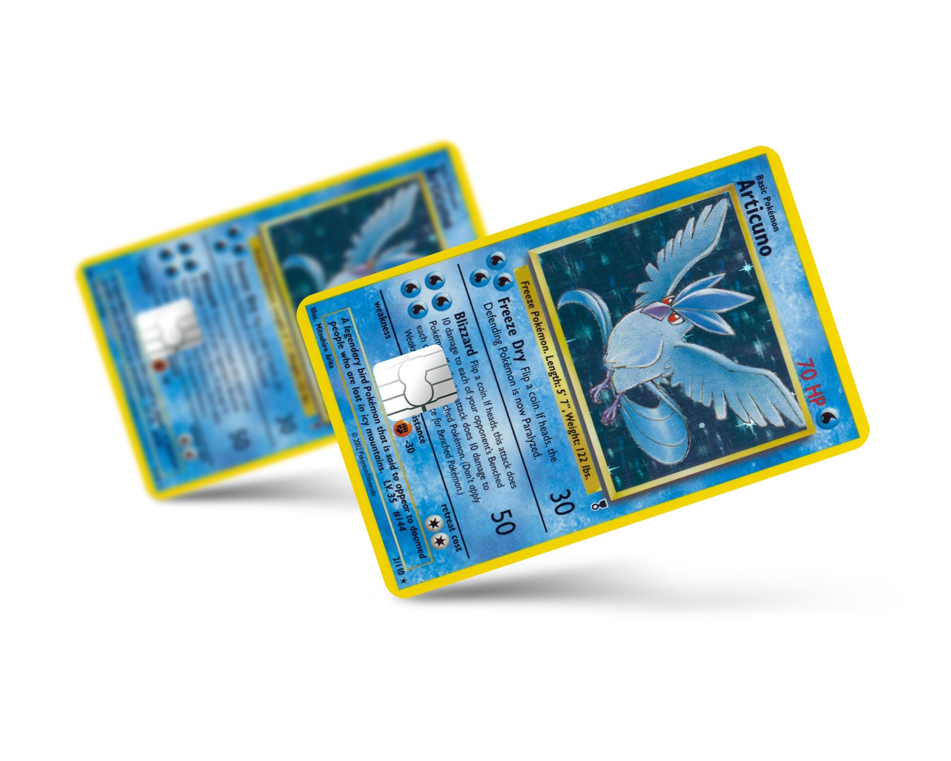 articuno pokemon card 2 62 Articuno Pokemon Card Credit Card Skin – Anime Town Creations
