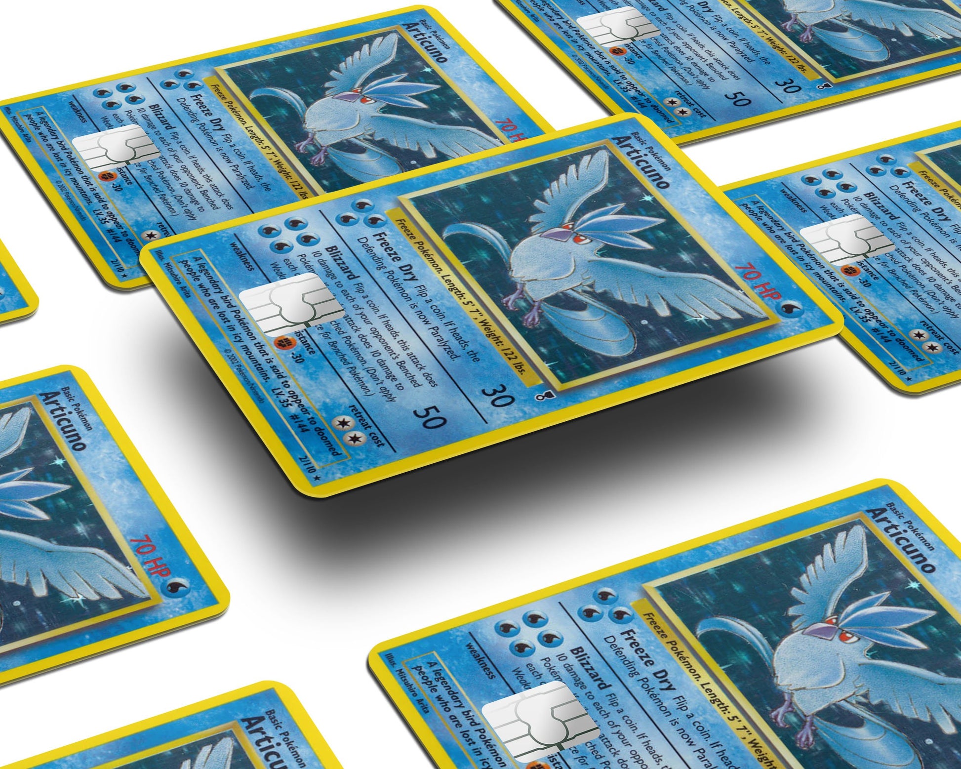 Articuno Pokemon Card Credit Card Skin Anime Town Creations Articuno Pokemon Card Credit Card Skin Anime Town Creations