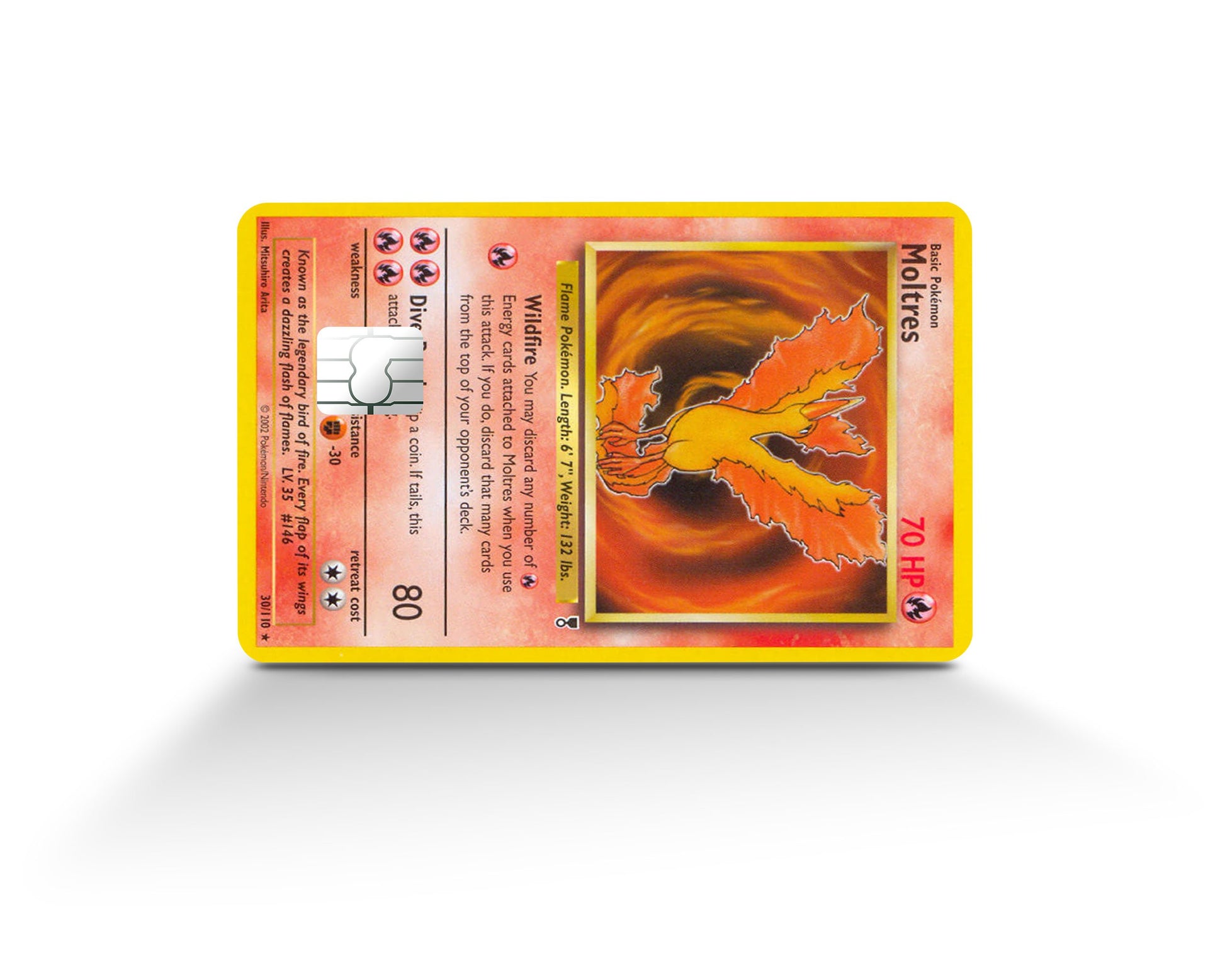 Anime Town Creations Credit Card Moltres Pokemon Card Full Skins - Anime Pokemon Skin