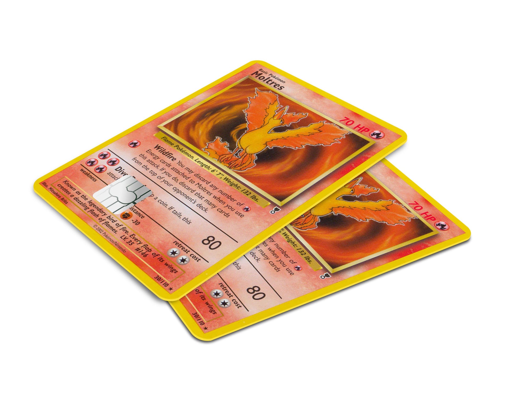 Anime Town Creations Credit Card Moltres Pokemon Card Window Skins - Anime Pokemon Skin