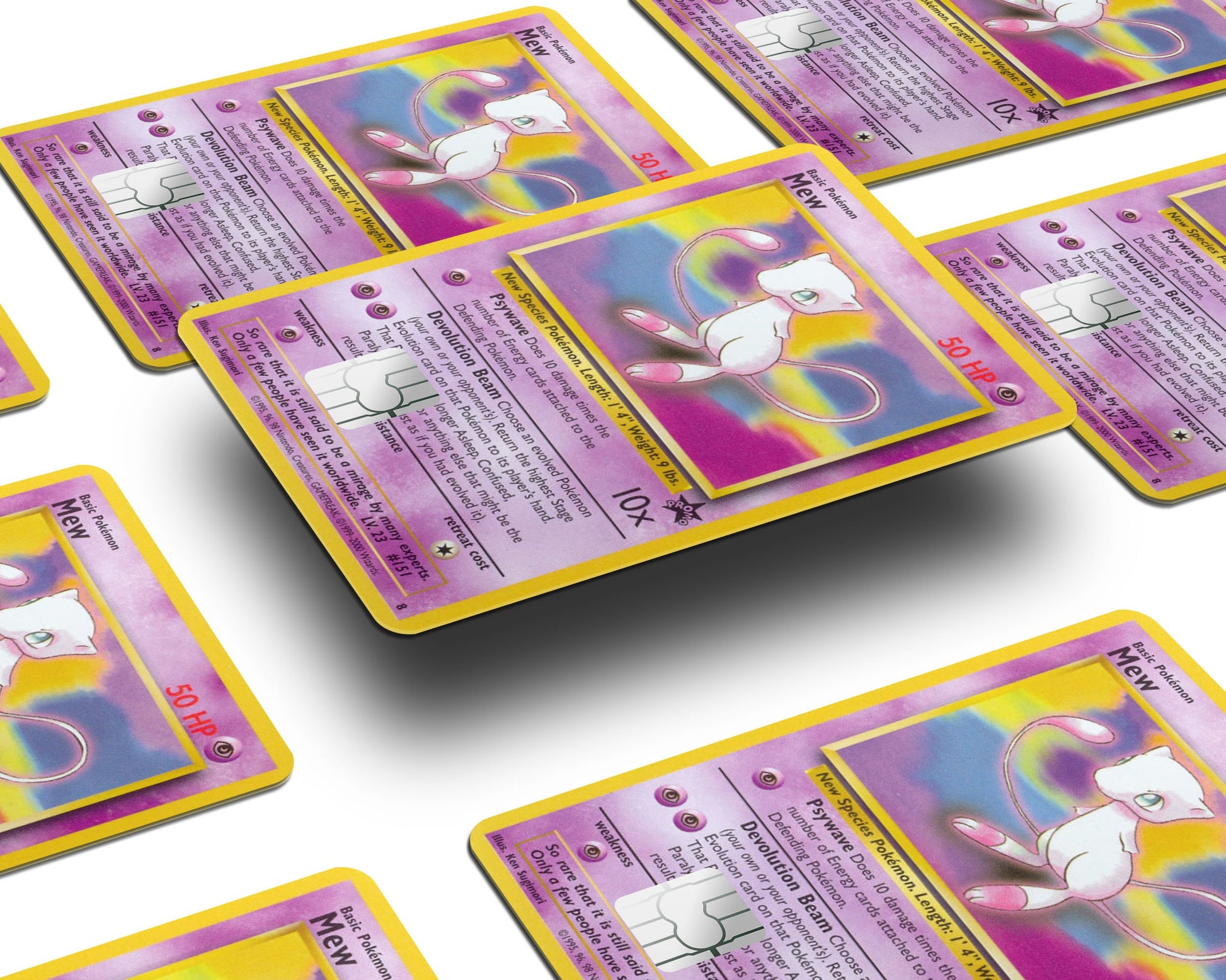 Mew Pokemon Card Credit Card Skin Anime Town Creations Mew Pokemon Card Credit Card Skin Anime Town Creations