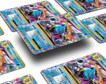Anime Town Creations Credit Card Mega Blastoise Pokemon Card Half Skins - Anime Pokemon Skin