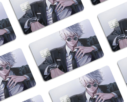 Anime Town Creations Credit Card Jujutsu Kaisen Satoru Gojo Business Suit Window Skins - Anime Jujutsu Kaisen Skin
