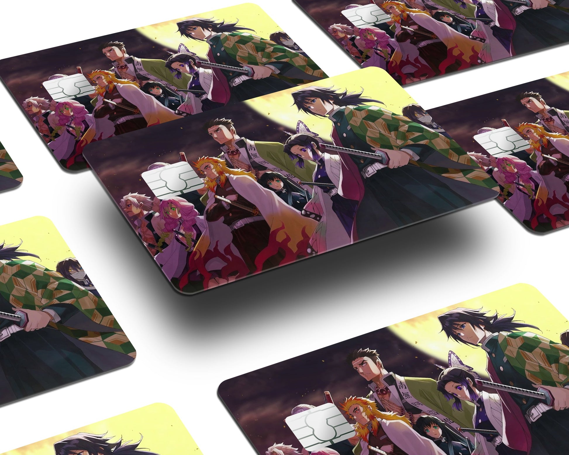 Anime Town Creations Credit Card Demon Slayer Hashiras Half Skins - Anime Demon Slayer Skin