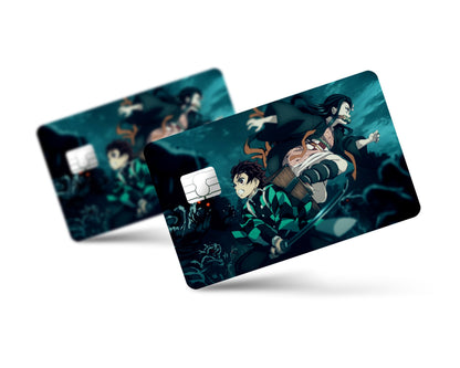 Anime Town Creations Credit Card Demon Slayer Tanjiro & Nezuko Intro Full Skins - Anime Demon Slayer Skin