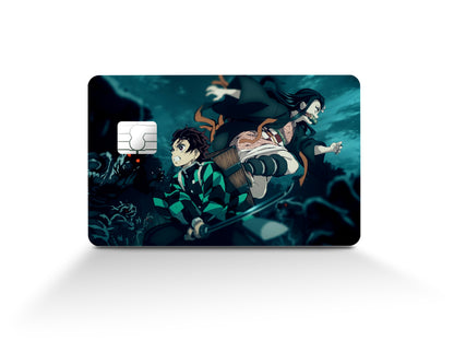 Anime Town Creations Credit Card Demon Slayer Tanjiro & Nezuko Intro Full Skins - Anime Demon Slayer Skin