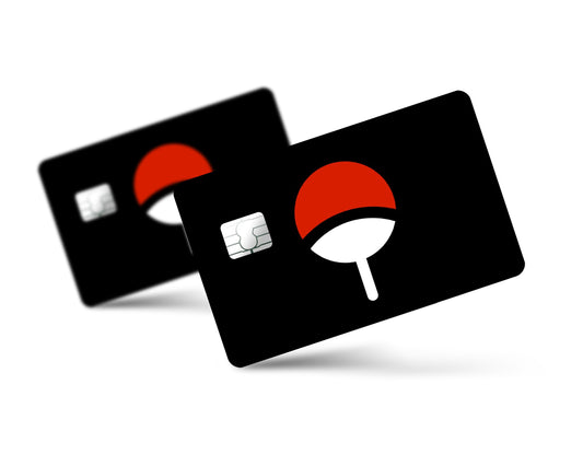 Anime Town Creations Credit Card Uchiha Clan Logo Full Skins - Anime Naruto Credit Card Skin