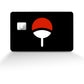 Anime Town Creations Credit Card Uchiha Clan Logo Full Skins - Anime Naruto Credit Card Skin