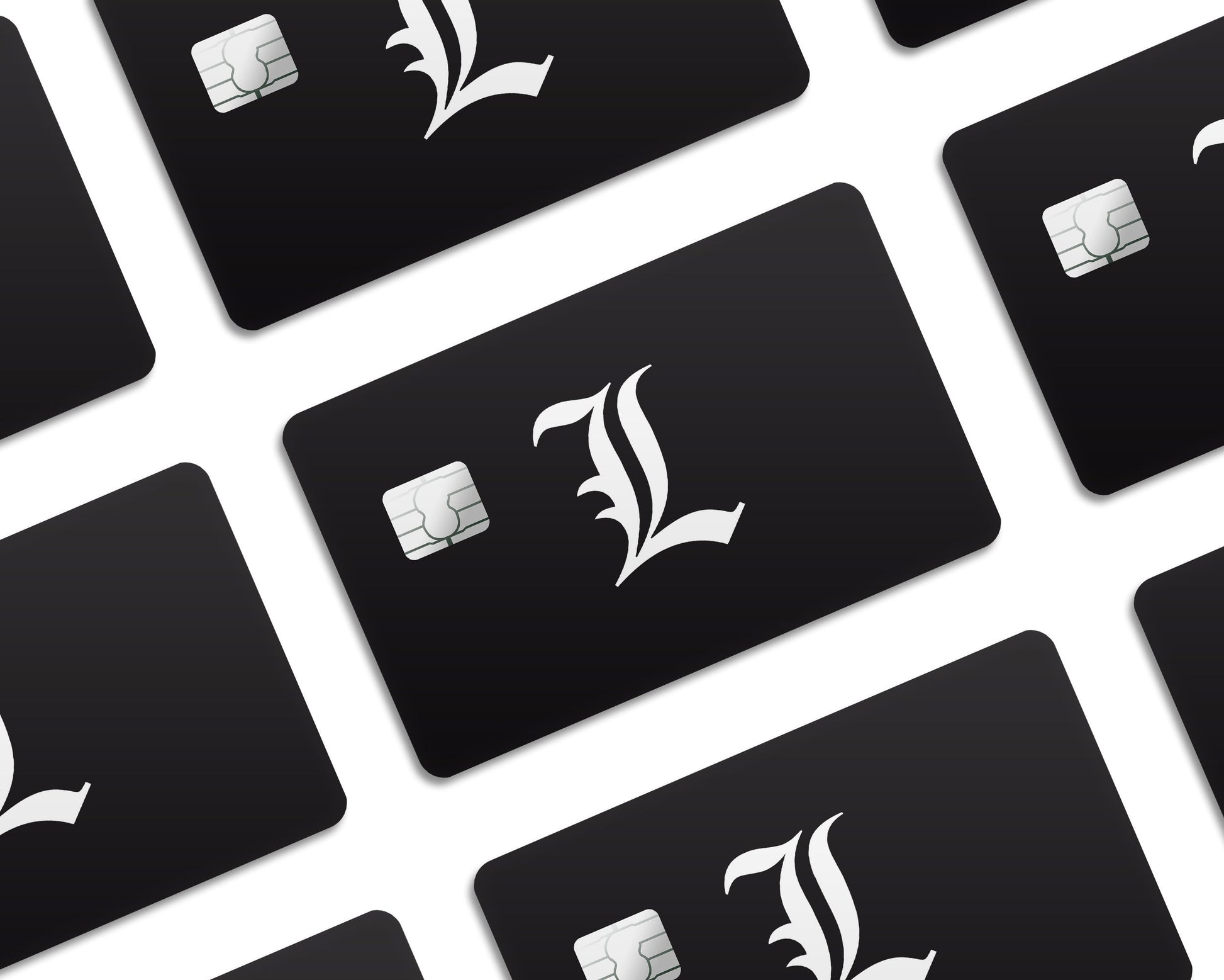 Anime Town Creations Credit Card L Logo Half Skins - Anime Death Note Credit Card Skin