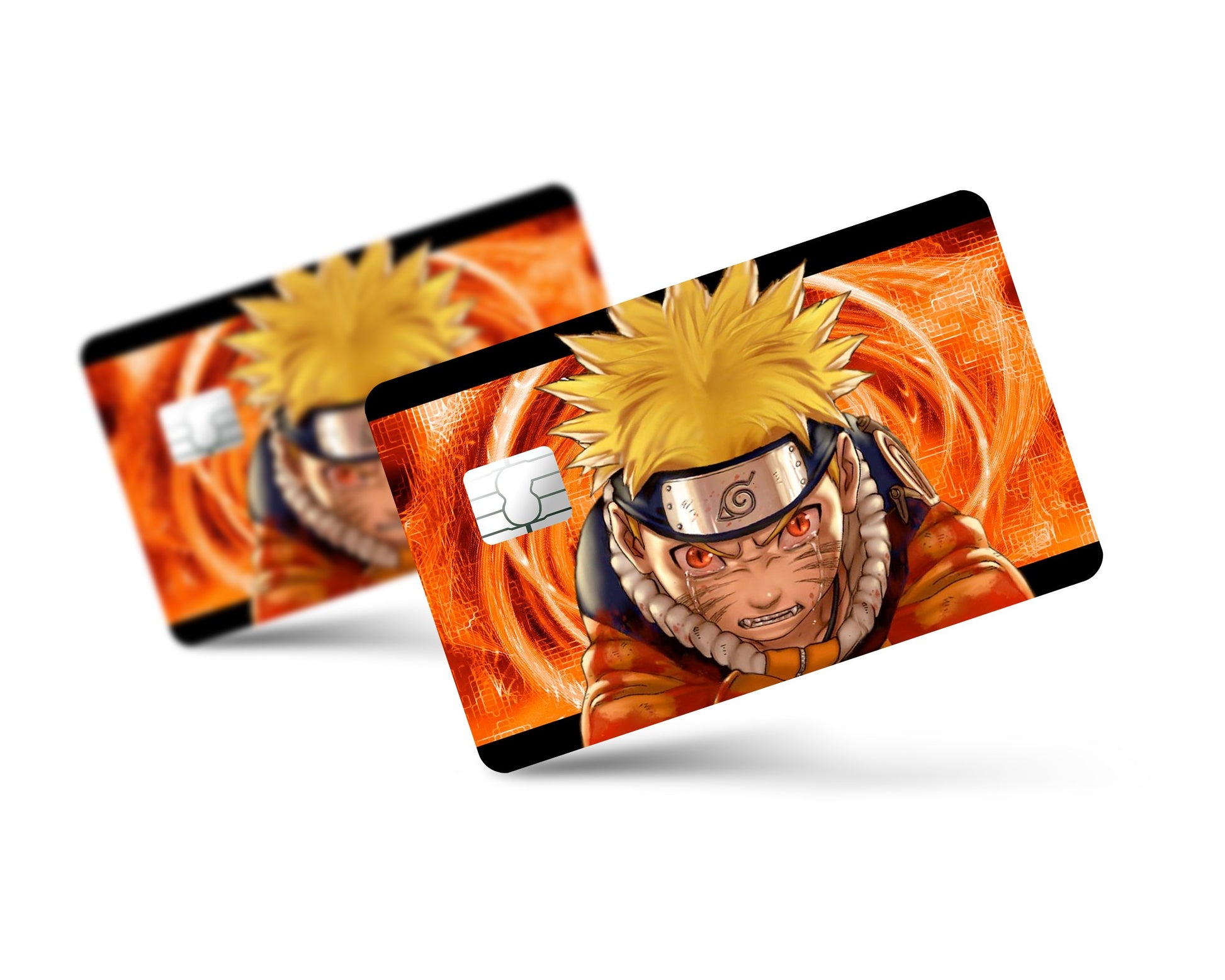 Anime Town Creations Credit Card Naruto Nine-Tail Full Skins - Anime Naruto Credit Card Skin