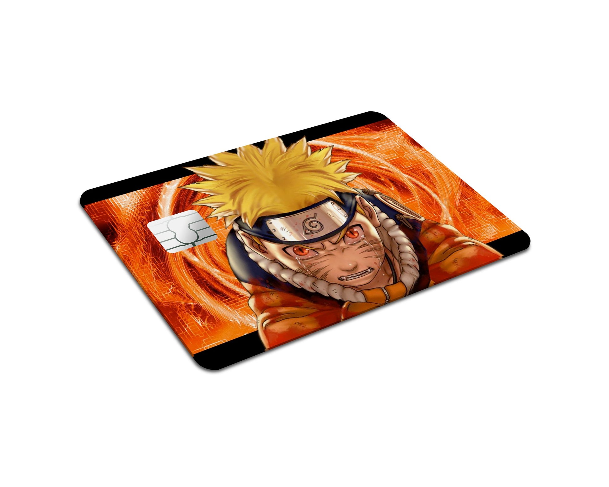 Anime Town Creations Credit Card Naruto Nine-Tail Full Skins - Anime Naruto Credit Card Skin