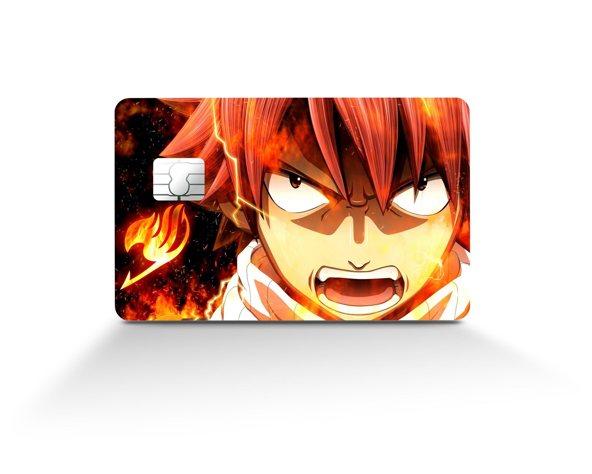 Anime Town Creations Credit Card Fairy Tail Natsu Dragneel Full Skins - Anime Fairy Tail Credit Card Skin