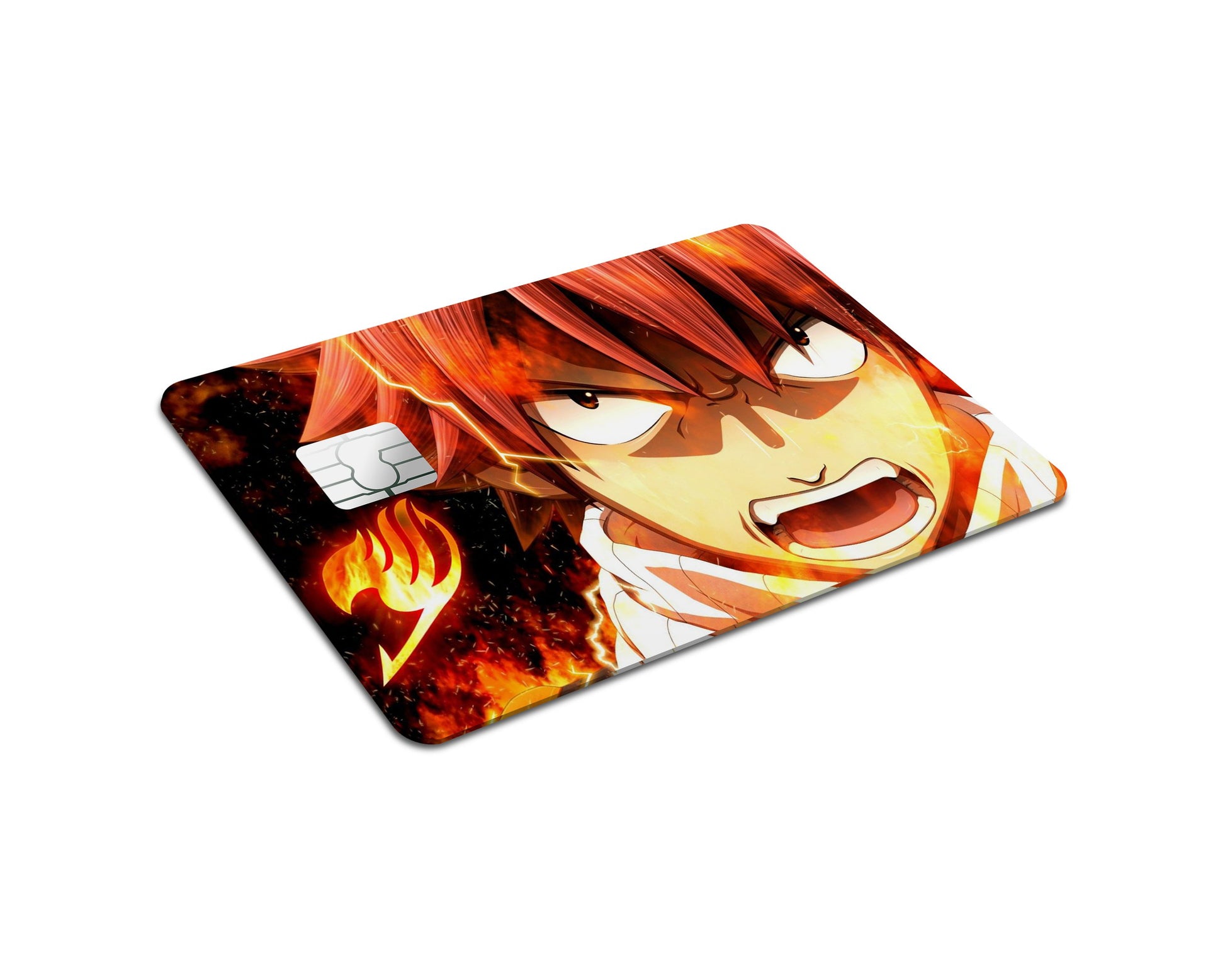 Anime Town Creations Credit Card Fairy Tail Natsu Dragneel Full Skins - Anime Fairy Tail Credit Card Skin