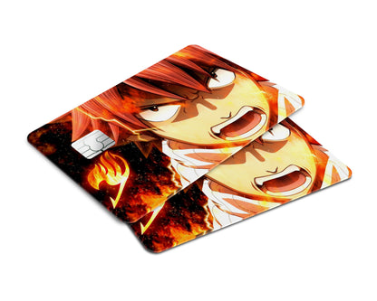Anime Town Creations Credit Card Fairy Tail Natsu Dragneel Window Skins - Anime Fairy Tail Credit Card Skin