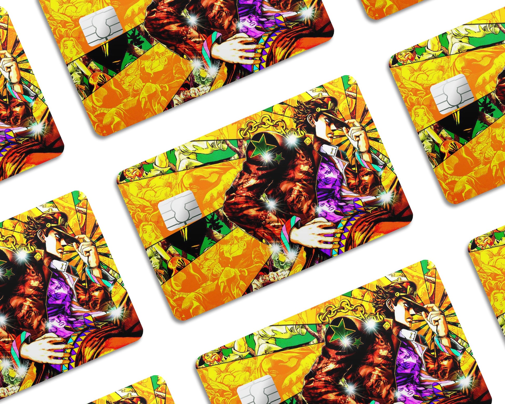 Anime Town Creations Credit Card Jojo's Bizarre Adventure Half Skins - Anime JoJo's Bizarre Adventure Credit Card Skin