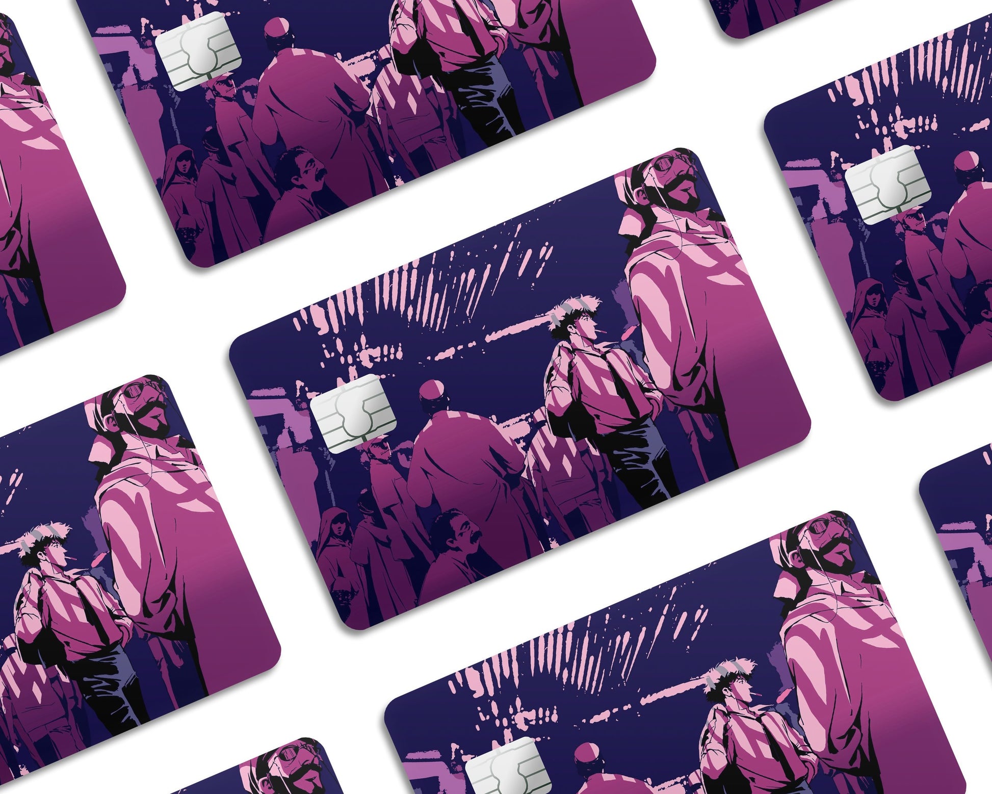 Anime Town Creations Credit Card Cowboy Bepop Spike Minimalist Half Skins - Anime Cowboy Bepop Credit Card Skin