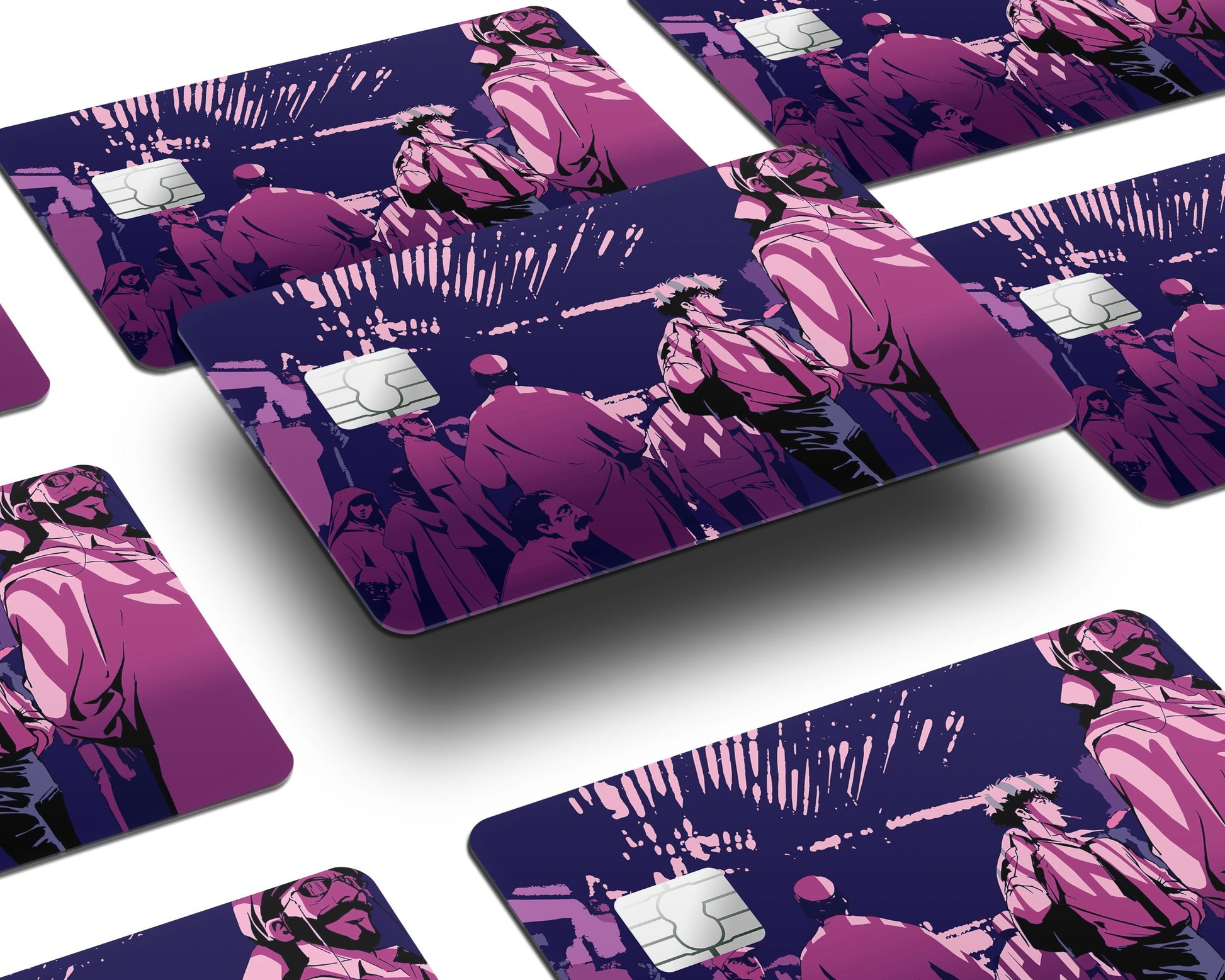 Anime Town Creations Credit Card Cowboy Bepop Spike Minimalist Half Skins - Anime Cowboy Bepop Credit Card Skin