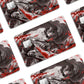 Anime Town Creations Credit Card Attack on Titan Eren Yeager Red Half Skins - Anime Attack on Titan Credit Card Skin