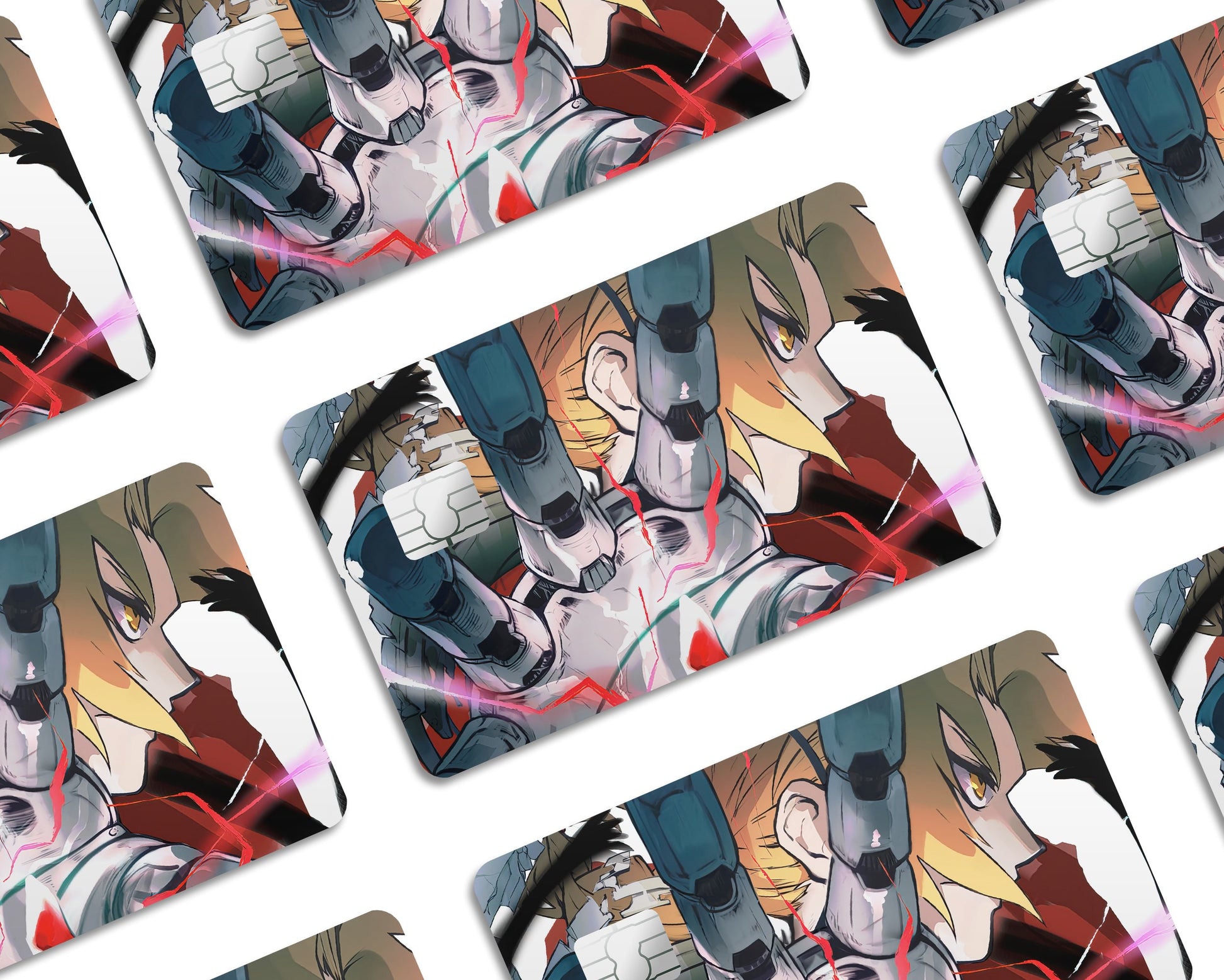 Anime Town Creations Credit Card Full Metal Alchemist Edward Half Skins - Anime Full Metal Alchemist Credit Card Skin