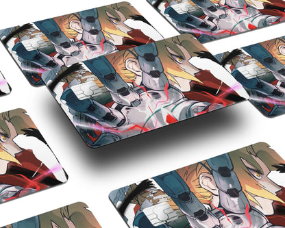 Anime Town Creations Credit Card Full Metal Alchemist Edward Half Skins - Anime Full Metal Alchemist Credit Card Skin