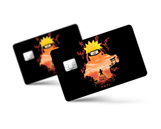 Anime Town Creations Credit Card Naruto Black Full Skins - Anime Naruto Credit Card Skin