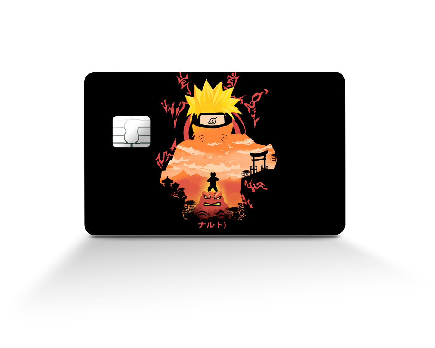 Anime Town Creations Credit Card Naruto Black Full Skins - Anime Naruto Credit Card Skin