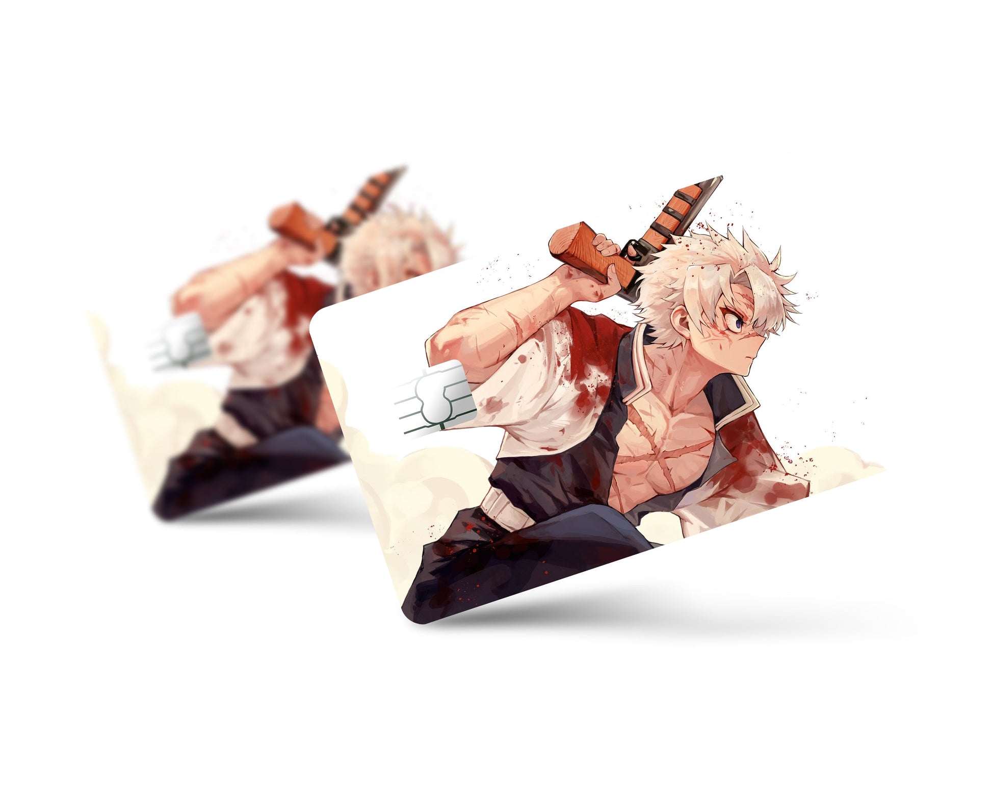 Anime Town Creations Credit Card Sanemi Shinazugawa Wind Hashira Full Skins - Anime Demon Slayer Credit Card Skin