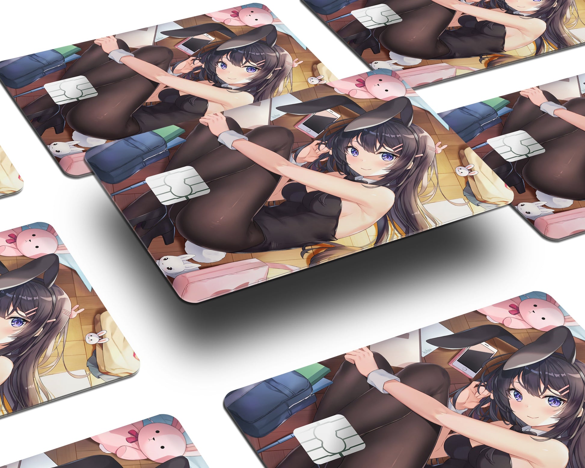 Anime Town Creations Credit Card Bunny Senpai Half Skins - Anime Rascal Does Not Dream of Bunny Girl Senpai Credit Card Skin