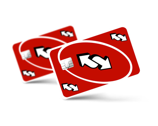 Anime Town Creations Credit Card Uno Reverse Red Full Skins - Anime Quote Credit Card Skin
