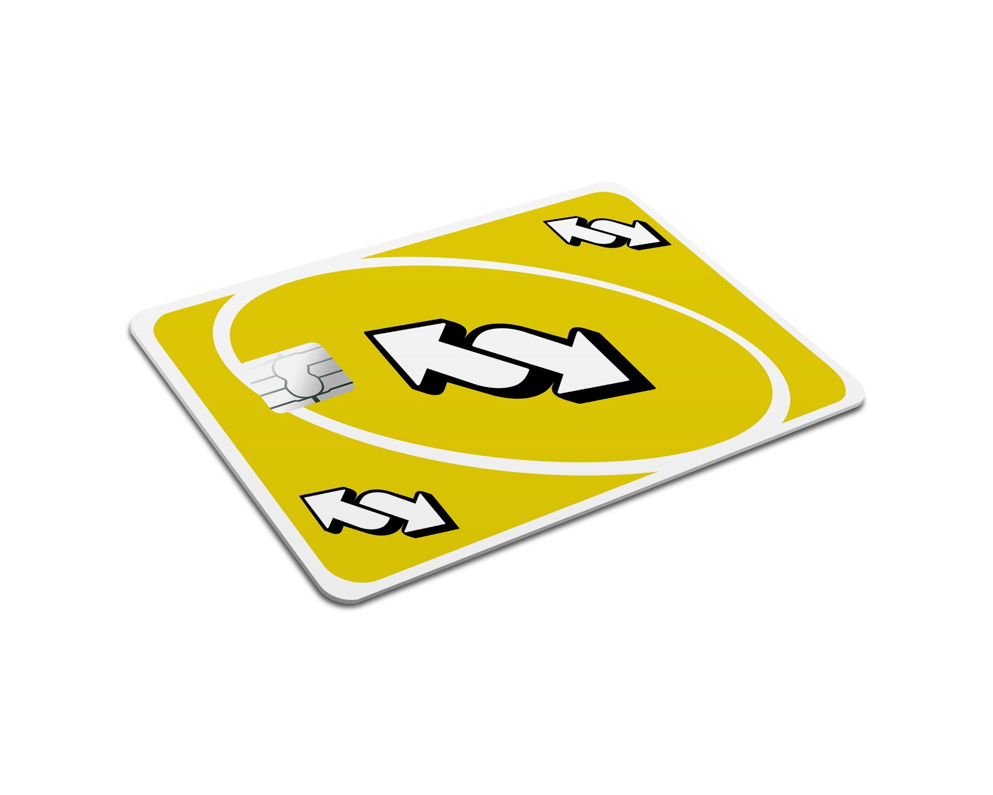 Anime Town Creations Credit Card Uno Reverse Yellow Full Skins - Anime Quote Credit Card Skin