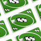 Anime Town Creations Credit Card Uno Reverse Green Half Skins - Anime Quote Credit Card Skin