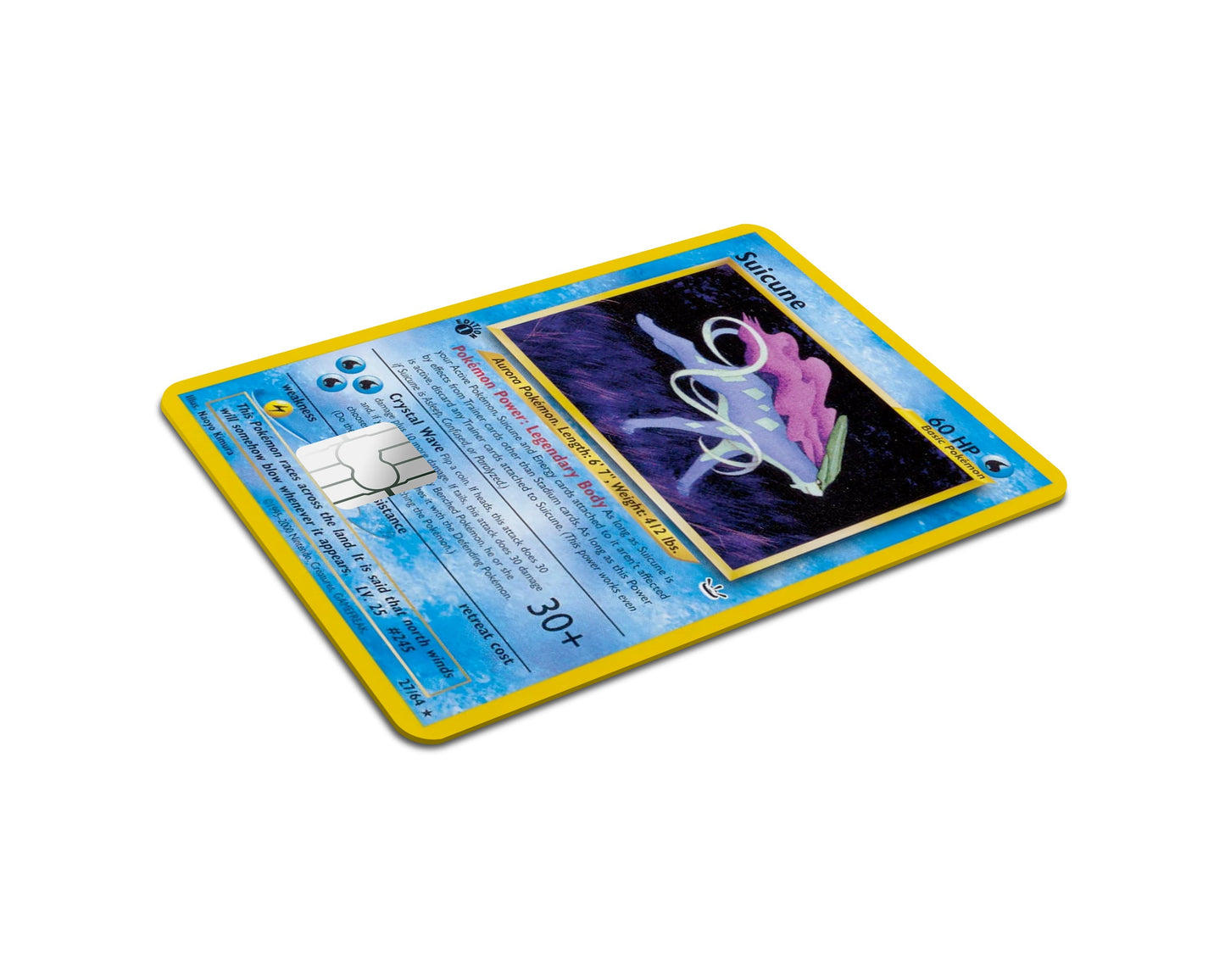 Anime Town Creations Credit Card Suicune Pokemon Card Full Skins - Anime Pokemon Credit Card Skin