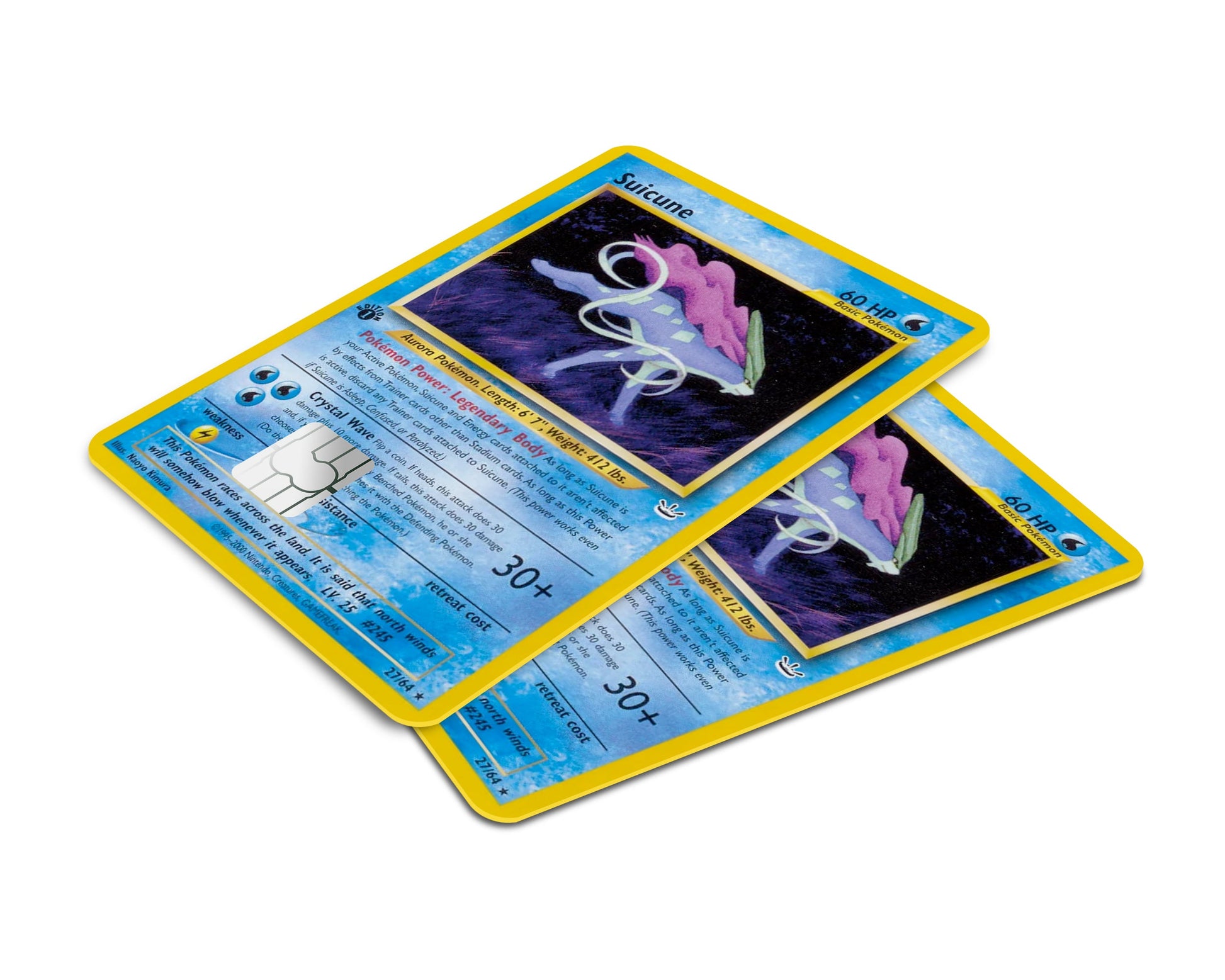 Anime Town Creations Credit Card Suicune Pokemon Card Window Skins - Anime Pokemon Credit Card Skin